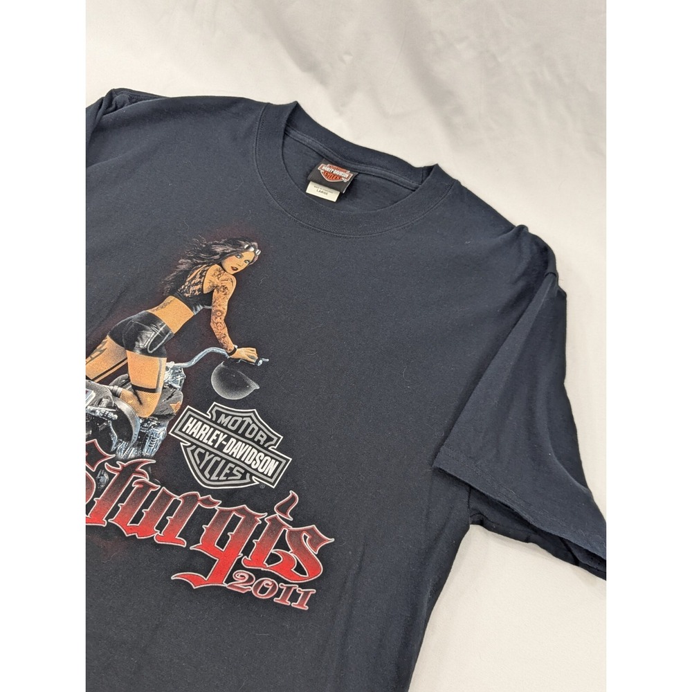 New No Tags Harley Davidson Black 2011 Badlands‎ Wall South Dakota Mens Large
